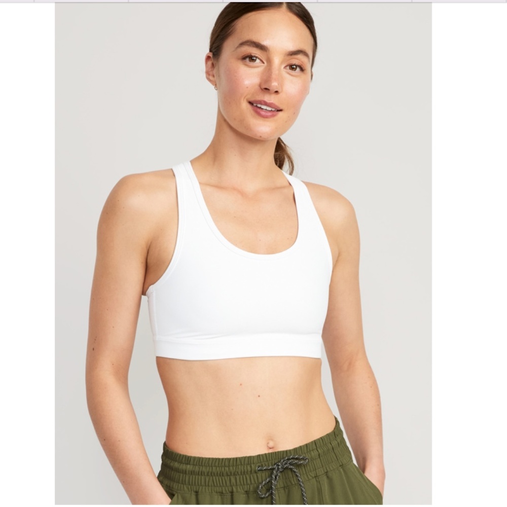 NWT OLD NAVY Medium-Support PowerSoft Racerback Sports Bra for Women Size XS